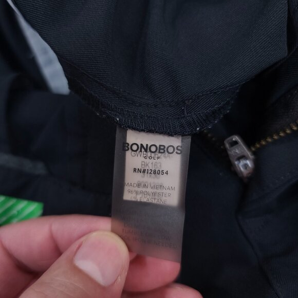 Bonobos Pants Mens 31x30 Black Golf Performance Athletic Fit Preppy Khakis - Picture 9 of 10